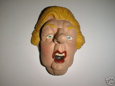 Vintage Spitting Image finger puppet