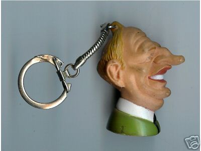 rare spitting image key ring
