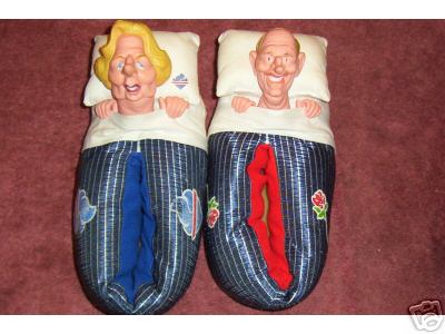 Vintage Spitting Image Slippers